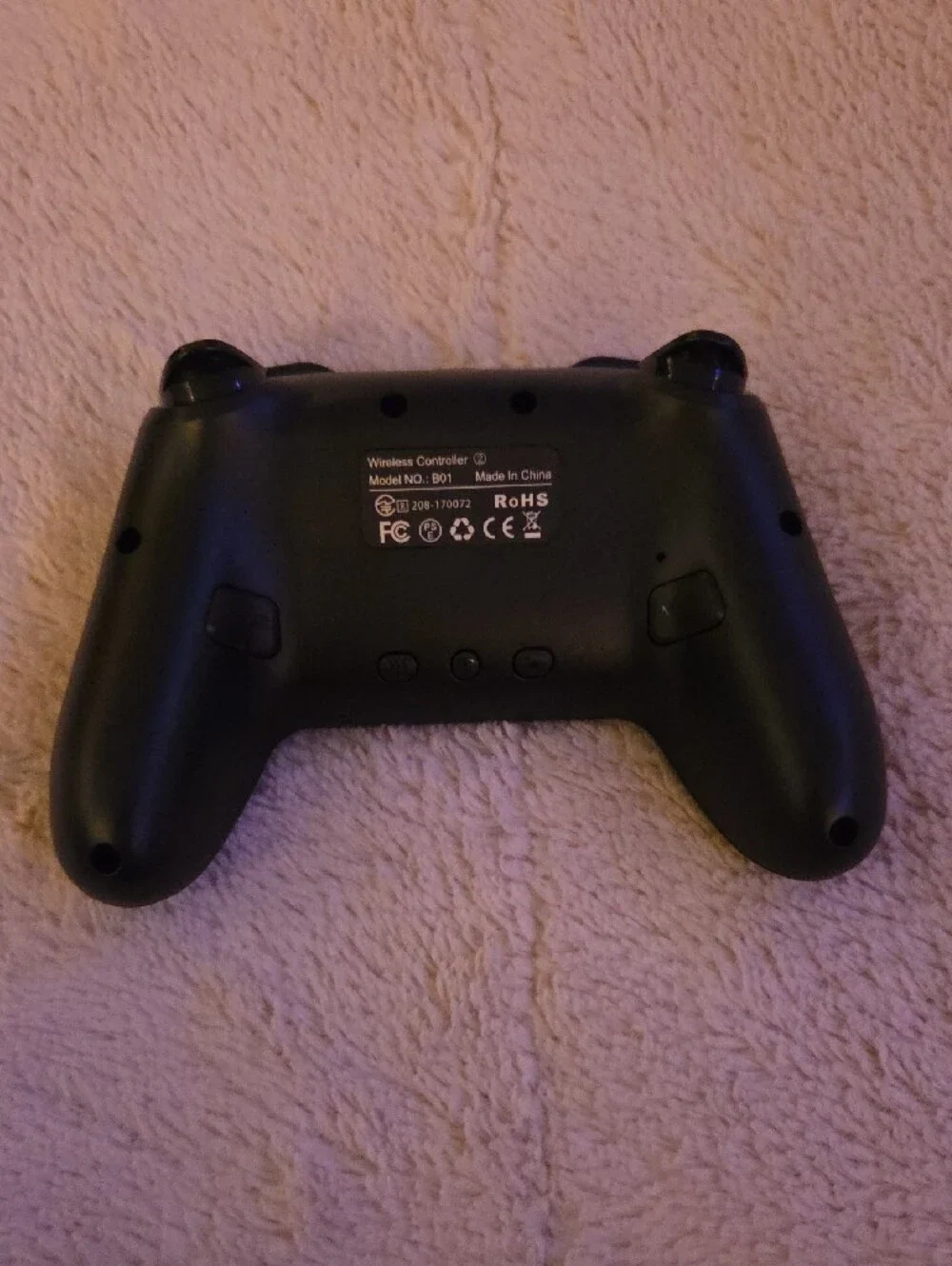 Nintendo Black Wireless Game Controller with Green Accent